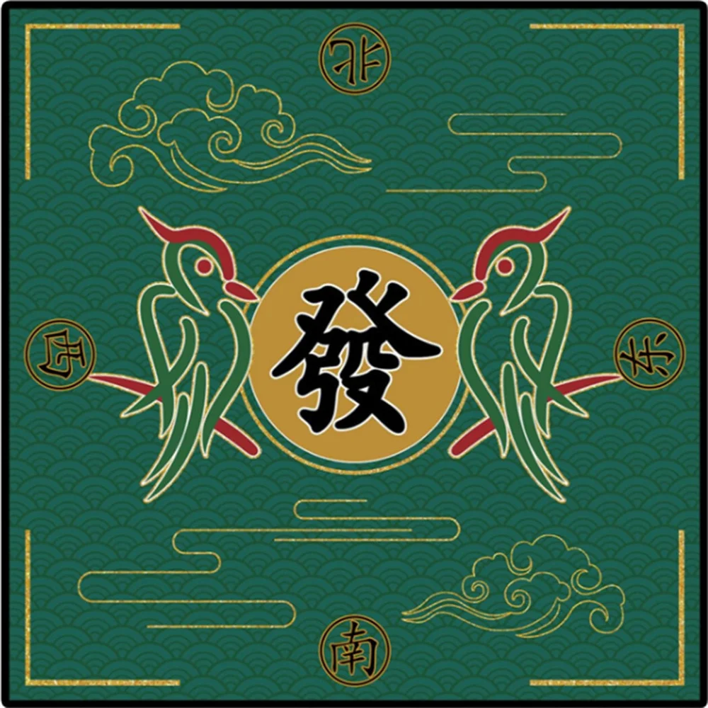 Waterproof Thickened Texas Hold'em Poker Tablecloth  Mahjong Game Table Mat Mahjong Table Mat for Desktop Playing Card Game