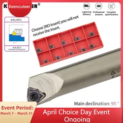 1pc S08K-SWLNR04 S10K-SWLNR04 S20R-SWLNR08 Internal Turning Tool Holder WNMG Carbide Inserts Lathe Bar CNC Cutting Tools Set