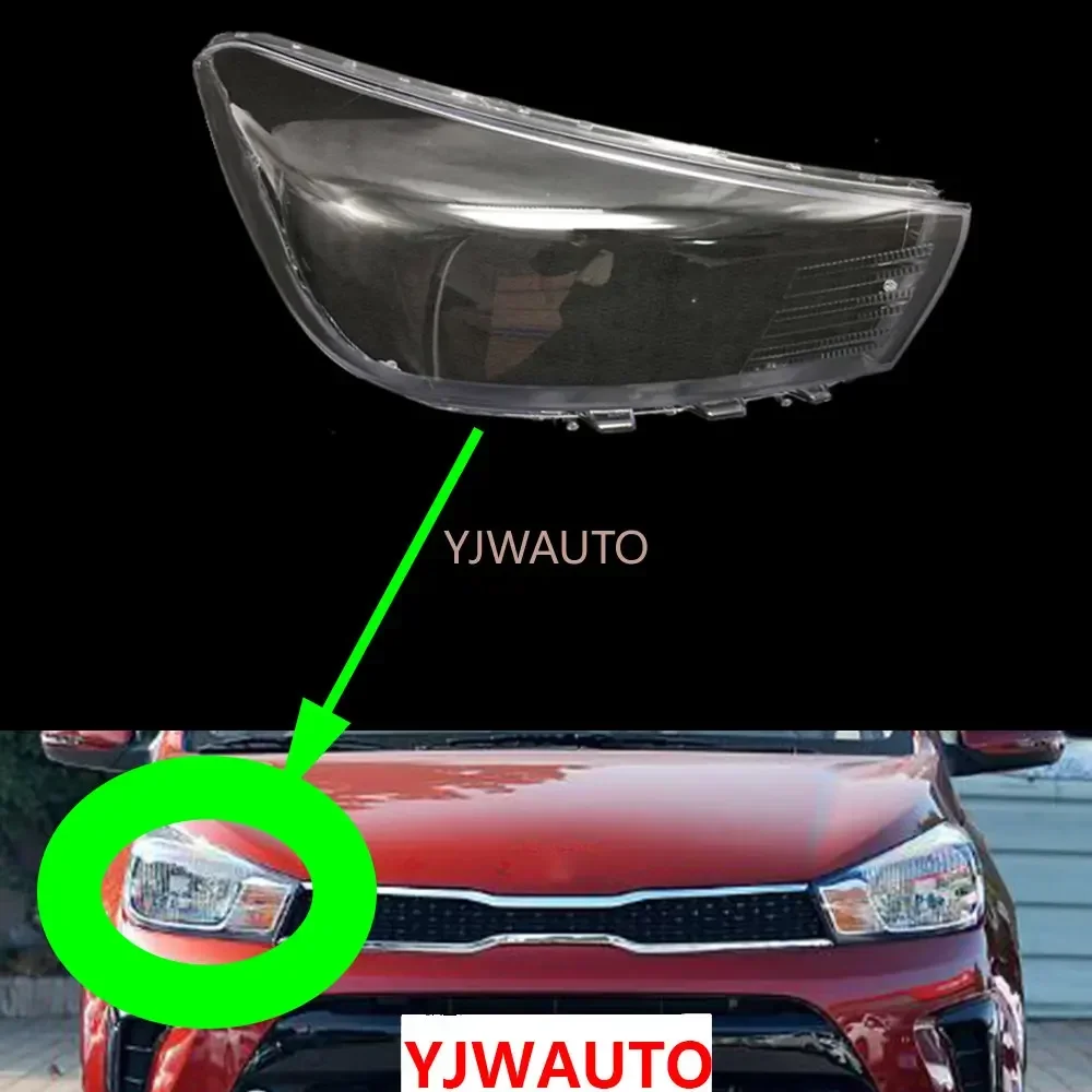 

For Kia Pegas 2017 2018 2019 Headlamp Cover Car Headlight Lens Glass Replacement Clear Front Lamp Auto Shell