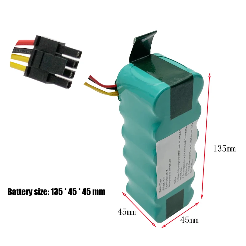 Batteria detergente ni-mh 14.4V 3000mAH 4500mAH 6000mAH, per Panda X500 X580 Dibea X500 X580 Haier T322 Midea MR04 TCL S15 , S1