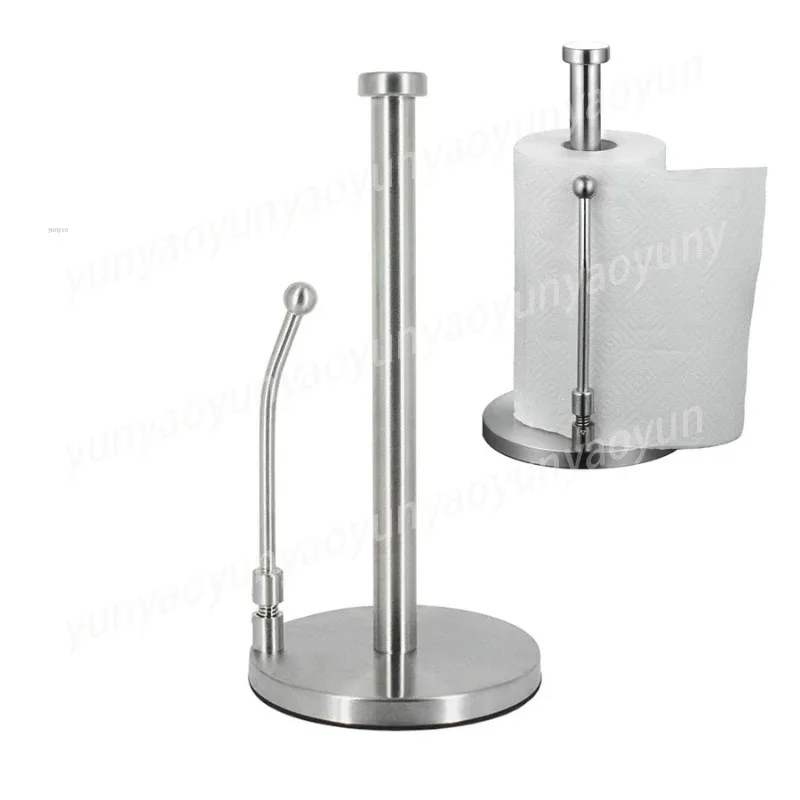 

Stainless Steel Kitchen Roll Paper Rack, Bathroom Tissue Rack, Napkin Storage Rack, Home Desktop Decoration Ornament