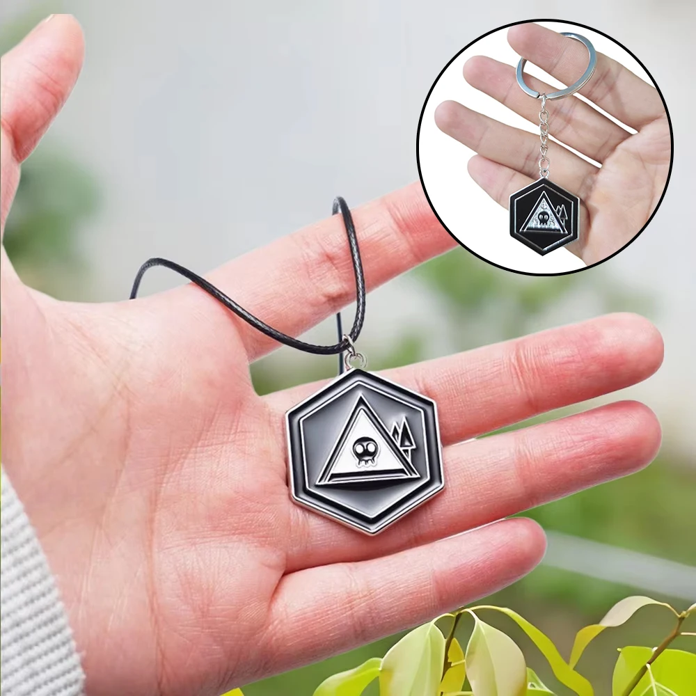 Murder and Drones Anime Necklace Rope Chain Skull Skeleton Ghost Pendant Neck Chain Jewelry Accessories for Fans