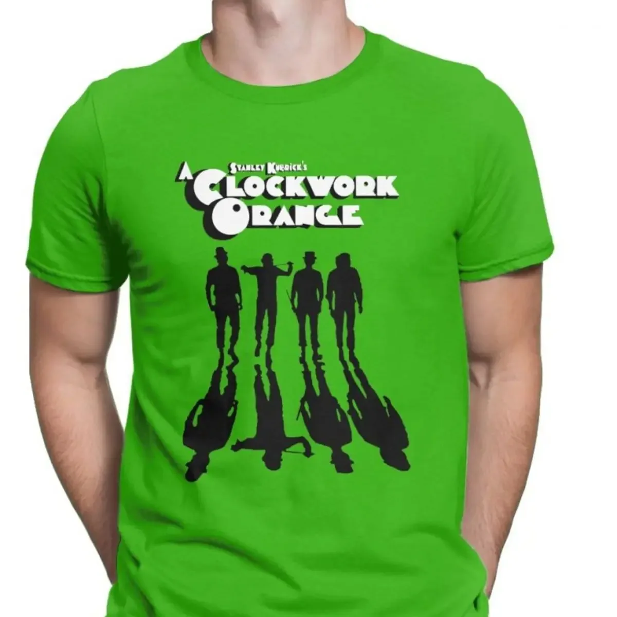 A Clockwork Orange Shadows Tshirts Men Walk Mechanics Kubrick Darkness Fun Cotton Tee Tops T Shirt Streetwear