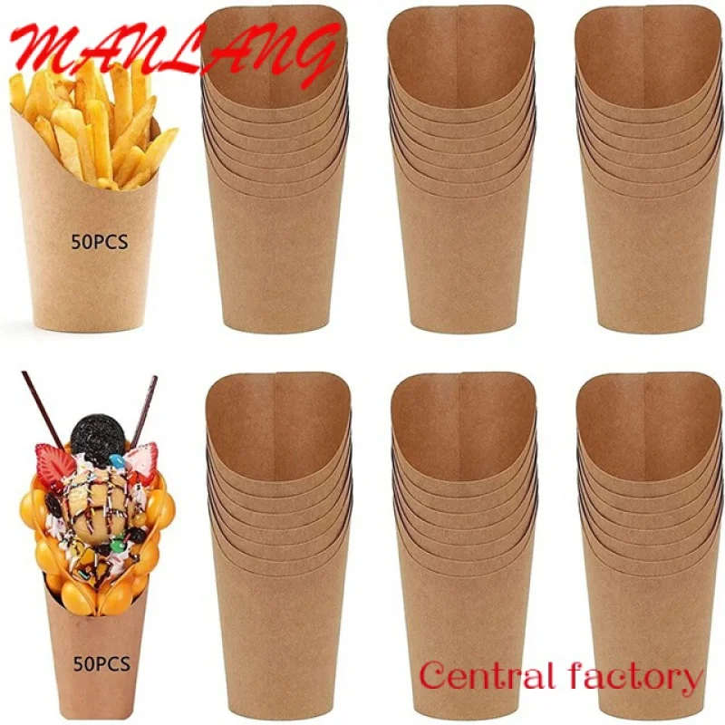 Cubo de papel de pollo frito desechable con tapas, embalaje de alimentos para llevar, 170Oz