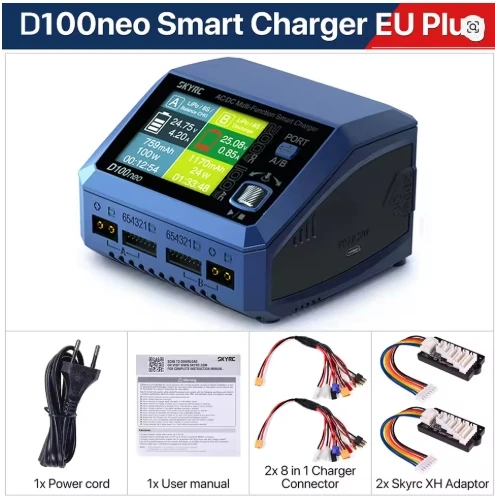 Skyrc D100neo Smart Oplader SK-100199 Ac 100W Dc 200W Smart Lipo Oplader Vervanging Voor D100 V2 Upgrade