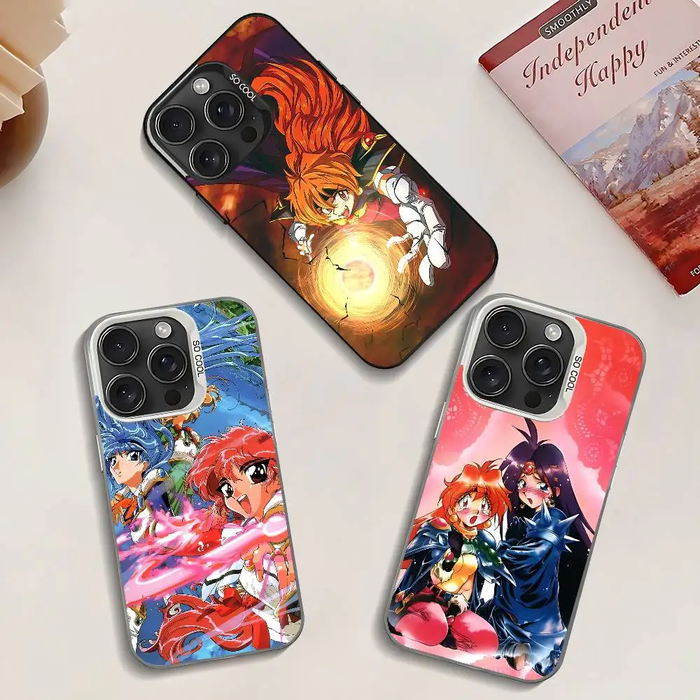 

Anime L-Lina I-Inverse Phone Case For IPhone 17 16 15 14 13 12 11 Pro Max Plus Color Shockproof Back Silver Cover