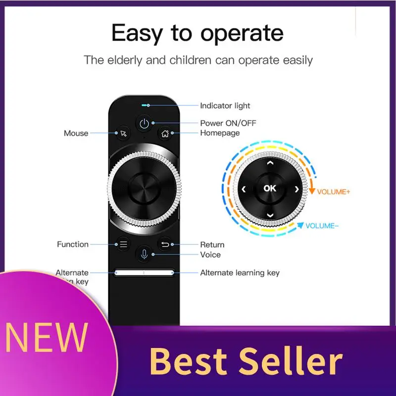 

M07K-W1S Air Mouse 2.4G Wireless Voice Remote Control IR Learning Gyroscope For Android Window Linux OS For TV BOX PC Laptop
