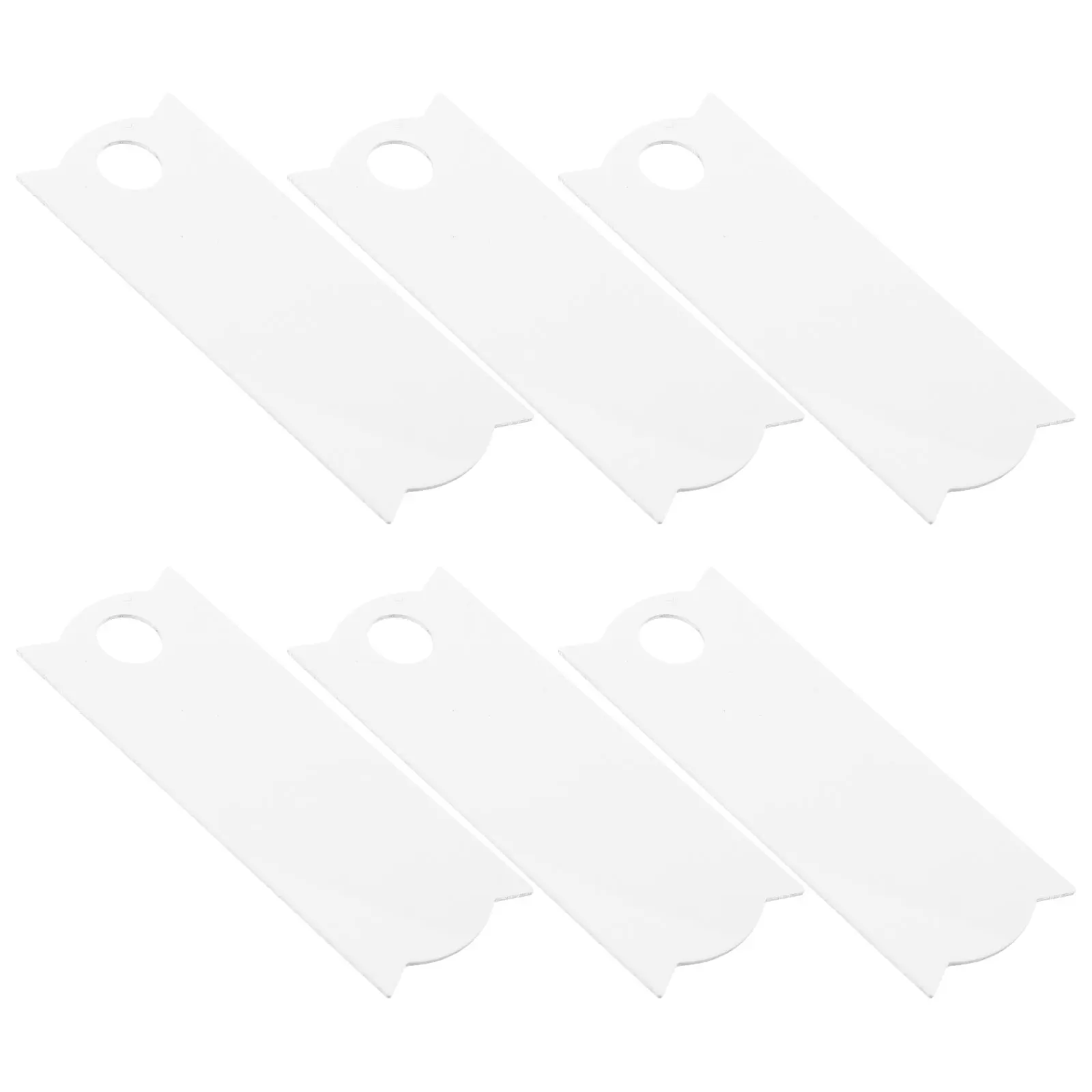 

6PCS Blank ID Plate for DIY Tumbler Bottle Cap Ornament Aluminum Cup Accessories Bottle Cap Ornament Supplies
