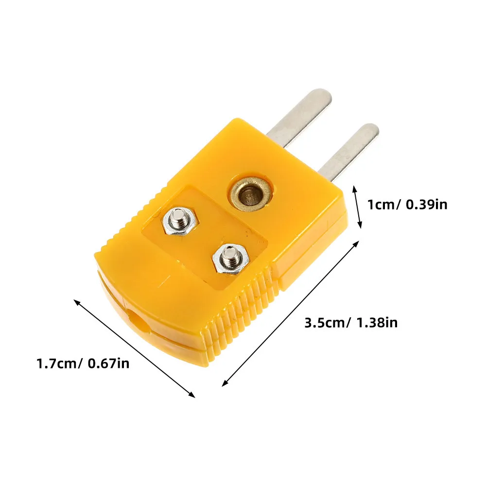 4Sets K Type Thermocouple Plug Adapter ABS Housing Thermocouple Joint Connector for High Temp Applications Reliable Data