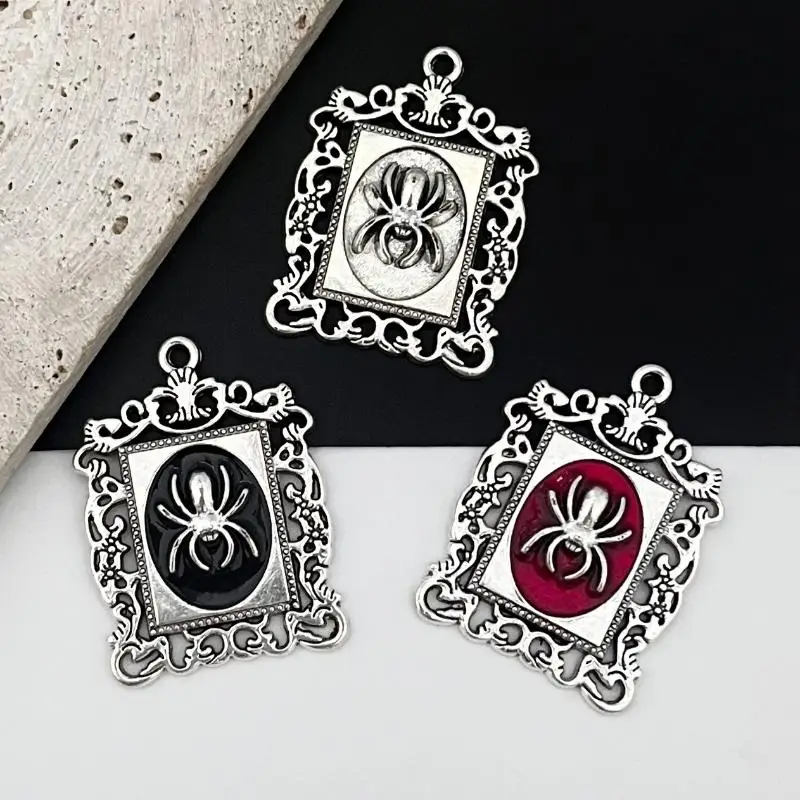 5PCS Gothic Vampire Bat Charm: Retro Bat Halloween Pendant Designer Charms Jewelry Making DIY Findings