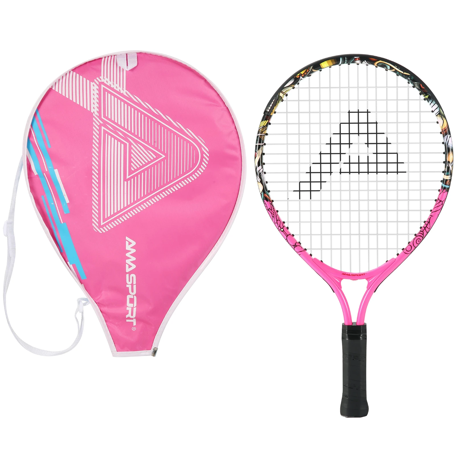 AMASPORT Tennis Rackets for Kids Toddlers 17\'\' with Cover Bag for Girl and Boy Tennis Racquet