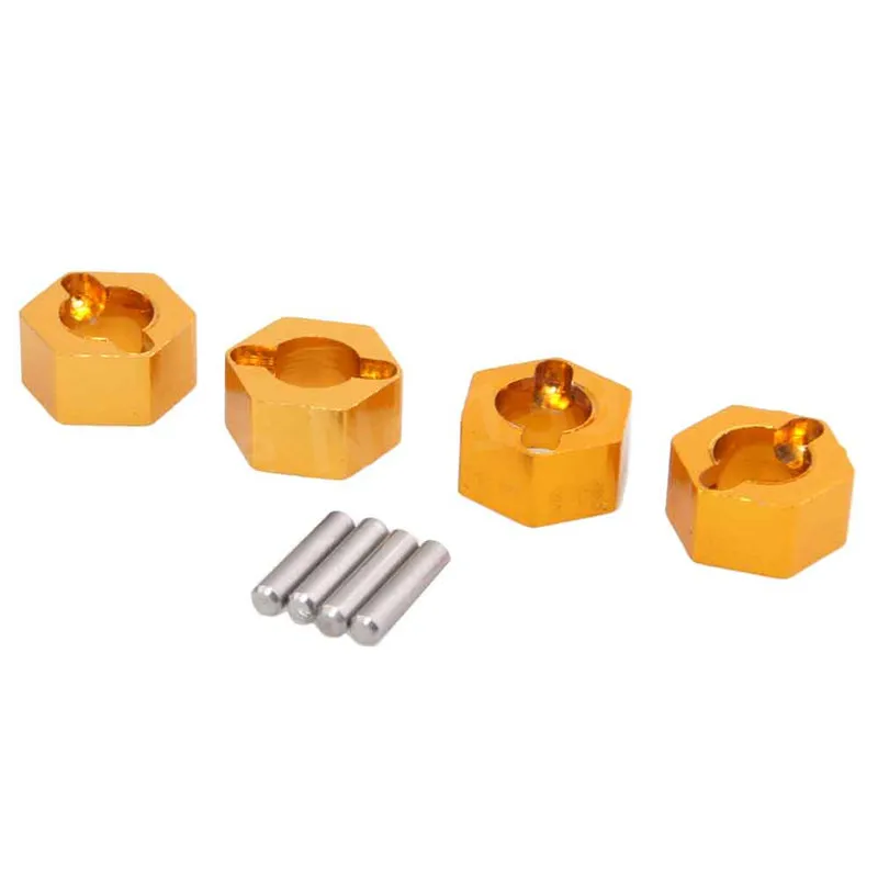 4Pcs/Pack Wltoys Upgrade Parts Aluminum Wheel Hex.Mount(Al.) With Pins For 1/18 RC Remote Control Car A949 A959 A969 A979 k929