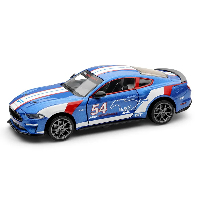 1:32 Mustang GT Latte Style Alloy Car Model Hollywood Same Legendary Sports Car Gifts for Man