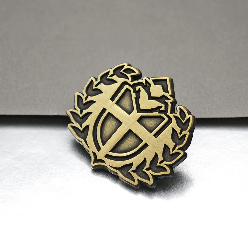 Azur Lane Sardegna Empire Metall-Emaille-Anstecknadel, Spiel-Cosplay-Schild-Abzeichen, Lorbeerkranz-Brosche, Reversnadeln, Anime-Fan-Geschenk, Itabag – Detail 9