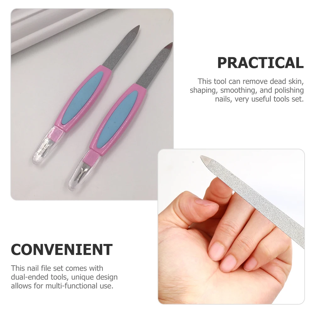 10 قطعة مجموعة ملفات مزدوجة الأطراف أدوات مانيكير وباديكير مزدوجة الجوانب لتشكيل تنعيم تلميع إزالة الجلد الميت أظافر قابلة لإعادة الاستخدام #1