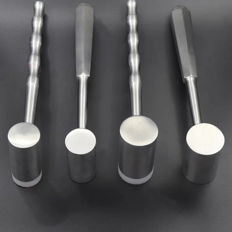 1pc Dental Teeth Bone Extraction Hammer 18cm Stainless Steel Implant Oral Surgery Surgical Tool Nylon Single and Double Heads