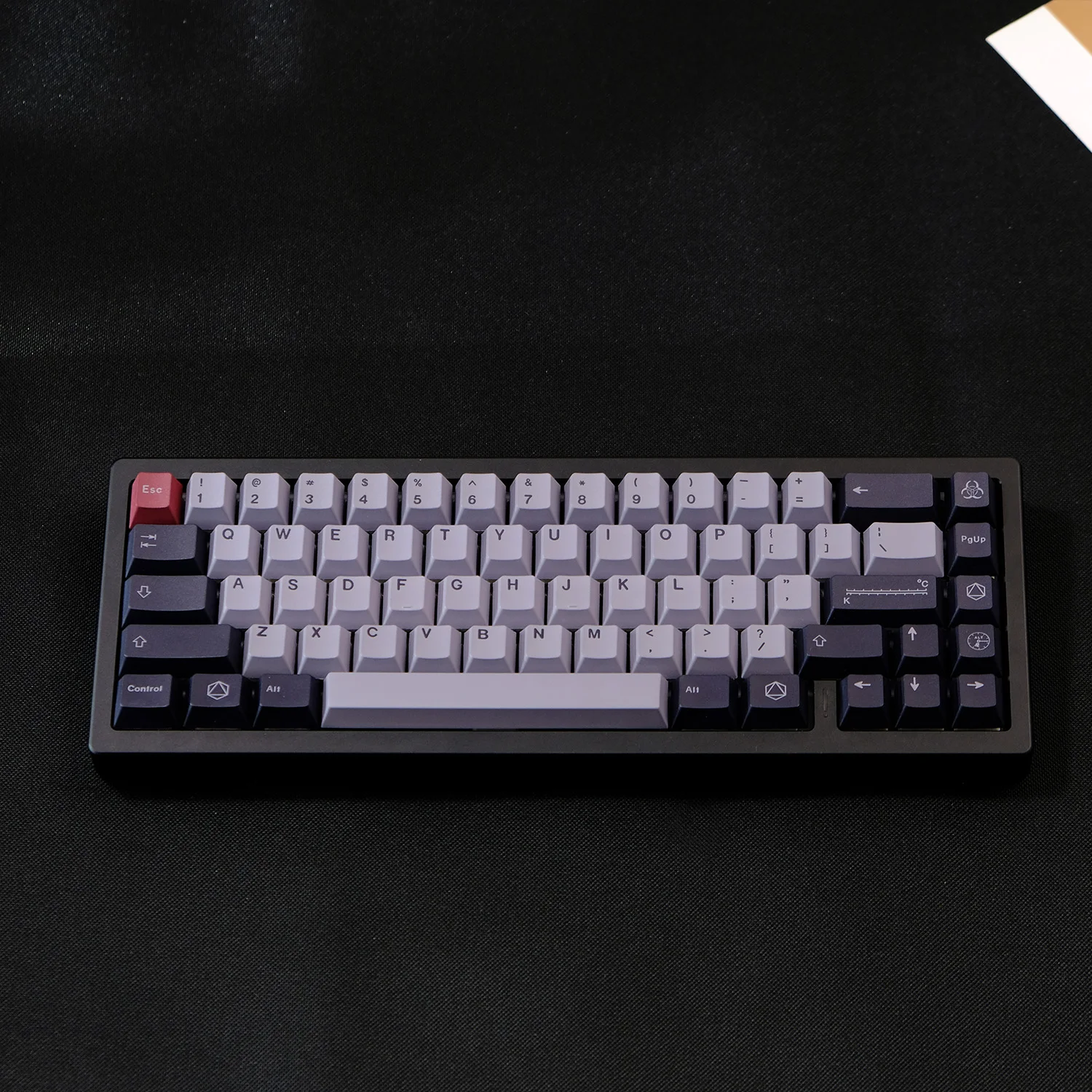 KYOMOT 128 Keys GMK Liquid Metal Theme Keycaps 1.75mm Thick PBT Dye Sub Cherry Profile Keycap for MX Switche Mechanical Keyboard
