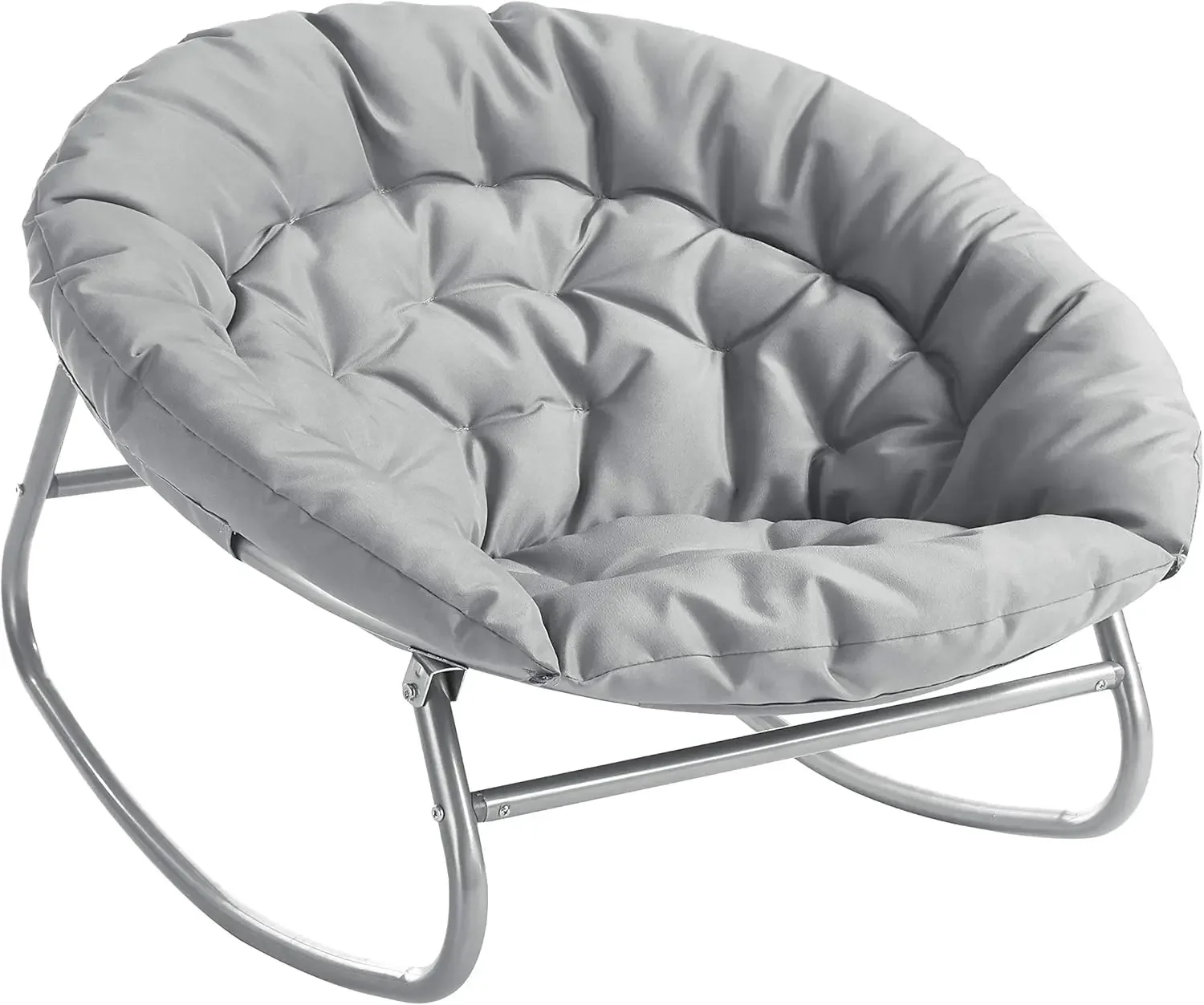 

Rocking Saucer Chair, Grey,29"D x 28"W x 30"H
