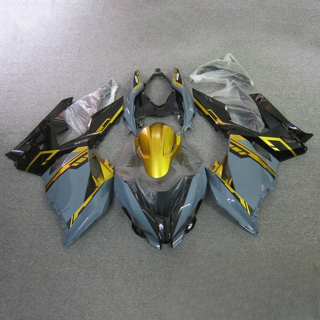 Bodywork Fairing Body Kit for KAWASAKI Z Ninja 400 2018 2019 2020 2021 2022 2023 2024 Z400 Ninja400 black golden grey