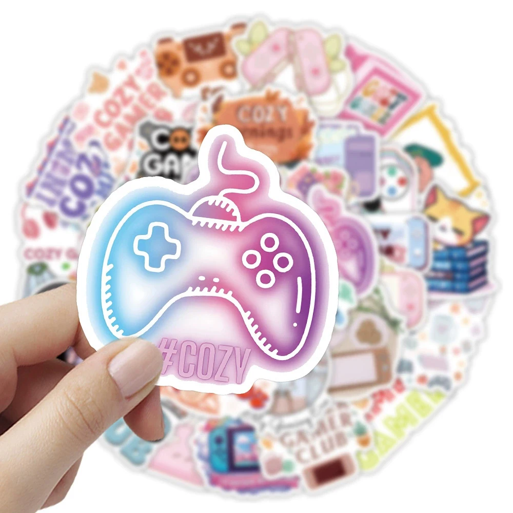 10/30/50 Stuks Cartoon Gezellige Gamer Leuke Graffiti Stickers Esthetische Decals Voor Kid Speelgoed Skateboard Koffer Gitaar diy Sticker Decor