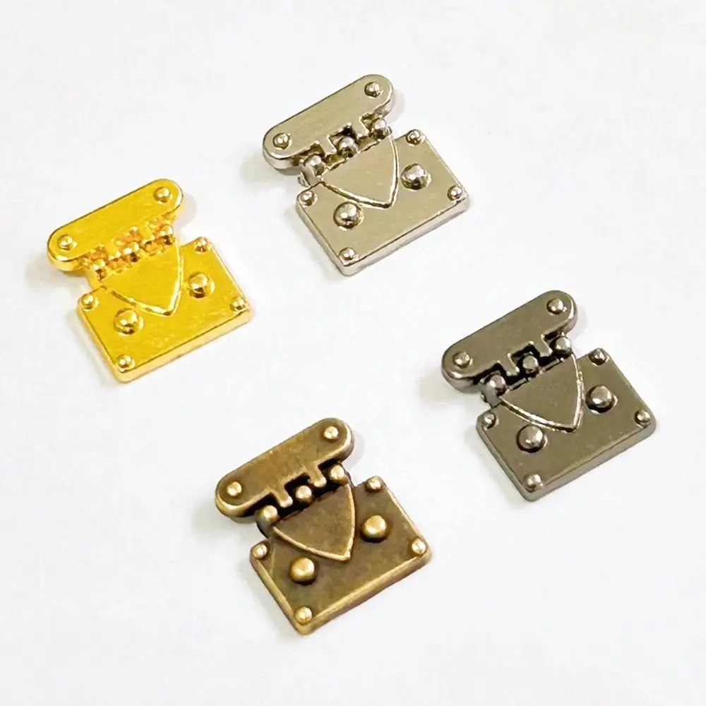 4pcs New Mini Metal Crafts Lock 4 Colors Doll Bags Parts DIY Manual Doll Accessories