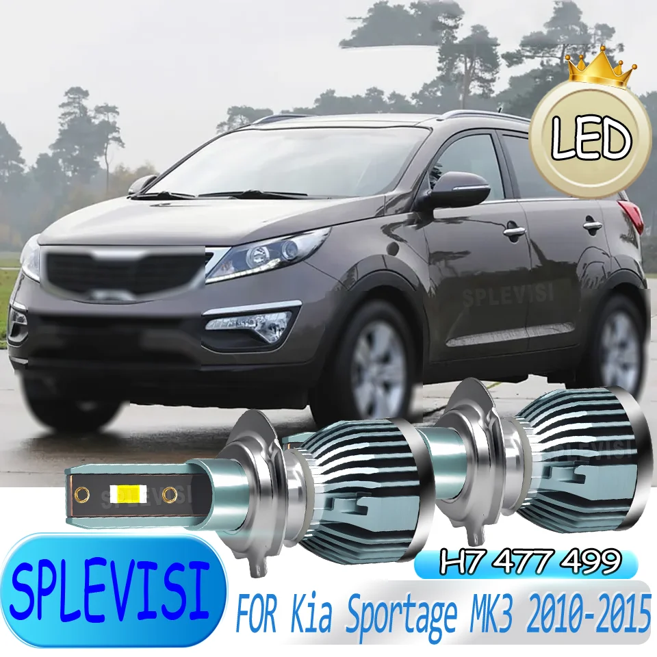 

No Delay in Dark Areas Dustproof Lifespan LED Headlight Low Beam Lights For Kia Sportage MK3 2010 2010 2011 2012 2013 2014 2015