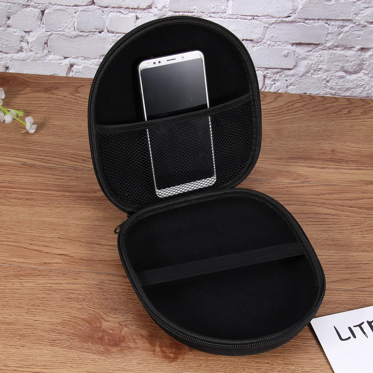 Hard Shell Headphone Case EVA Shockproof Compression Resistant Portable Travel Carrying Bag