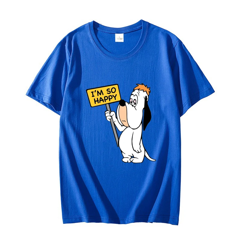 Droopy الكلب الرجال 2025 الصيف الكرتون جديد القطن الجولة الرقبة تي شيرت المرأة الشارع أنيمي الترفيه الرياضة قمة الموضة #1