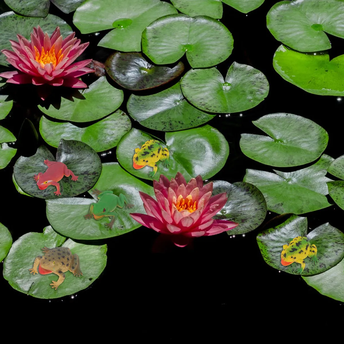 

4Pcs Sounding Frog Prank Props Plastic Squeeze Noise Makers for Party Game Fun Kids Adults Quirky Lifelike Prank Prop