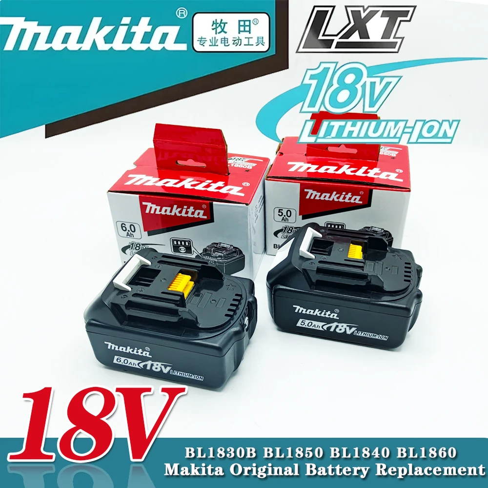 

Makita 18V battery, replaceable Makita BL1850B BL1860B, 18V 5.0AH/6.0AH 18650 rechargeable lithium-ion battery