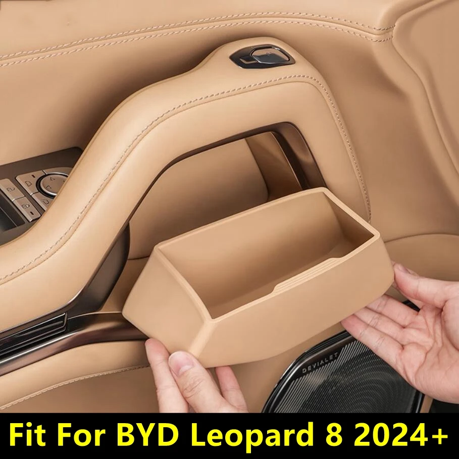 

Для BYD Leopard 8 2024 2025 ручка передней двери подлокотник контейнер держатель лоток ящик для хранения органайзер чехол аксессуары для интерьера комплект