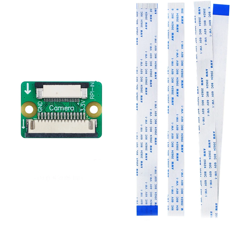 ينطبق على كابل عرض Raspberry Pi 5 DSI ولوحة محول كابل كاميرا CSI 15pin إلى 22pin