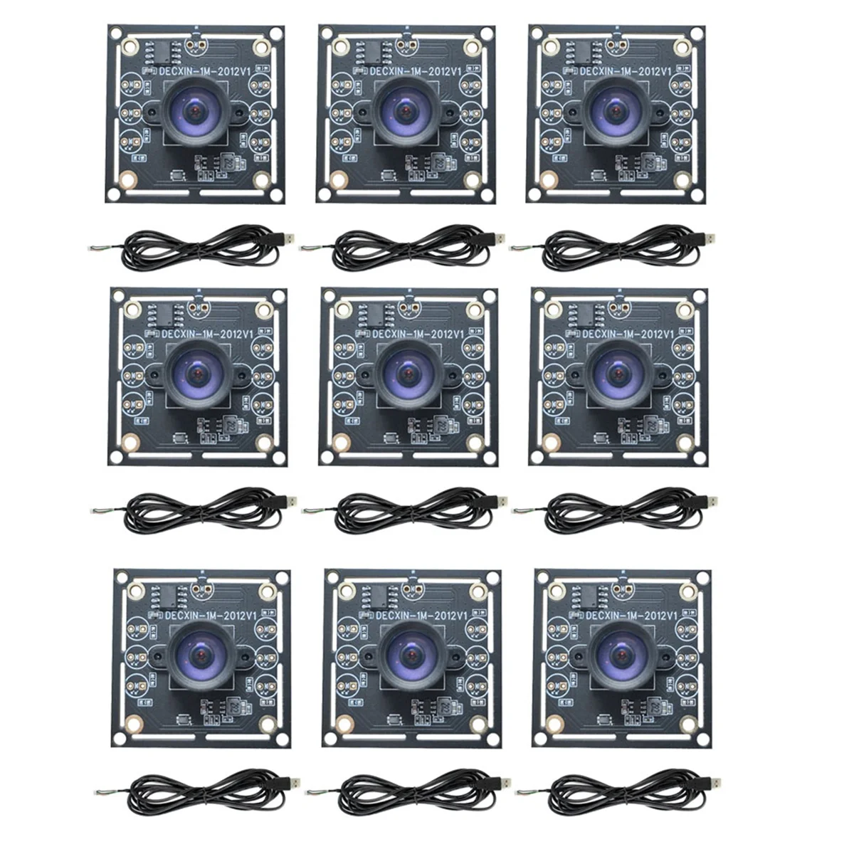 

Hot sale 9PCS 100 Degree Camera Module 1MP OV9732 1280x720 30fps USB Camera Module Drive Free with 1.5M Cable for WinXP/7/8/10