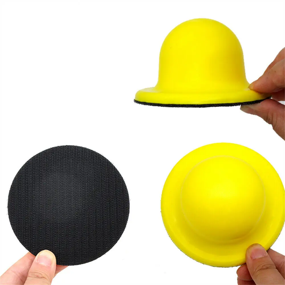 50x100mm 4" Inch Hand Sanding Block For Hook & Loop Abrasives Sandpaper Hand Pad Polishing Pad Grinding and Polishing