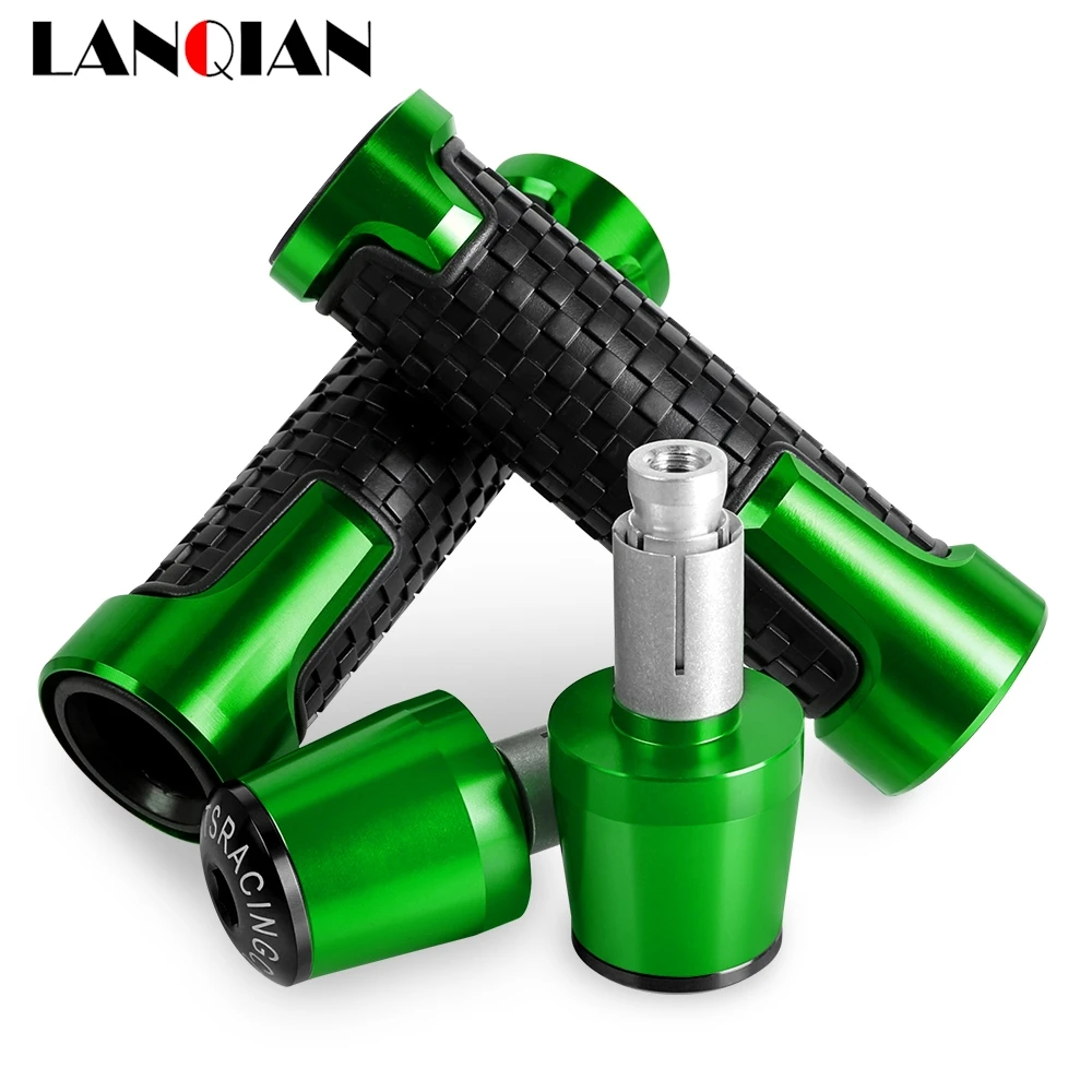 Motorcycle 7/8'' 22mm handlebar grips ends handle bar Anti-skid grip end FOR KAWASAKI Z125 z125 Z 125 2015-2018 2019 2020 2021