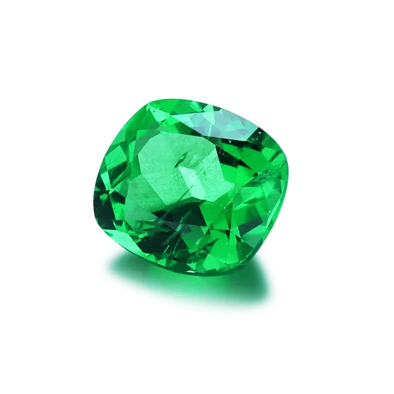 Lab Grown Colombian Hydrothermal Asscher Cut Synthetic Emerald Gemstone Emerald Diamond Ideal for Engagement Rings and Luxury