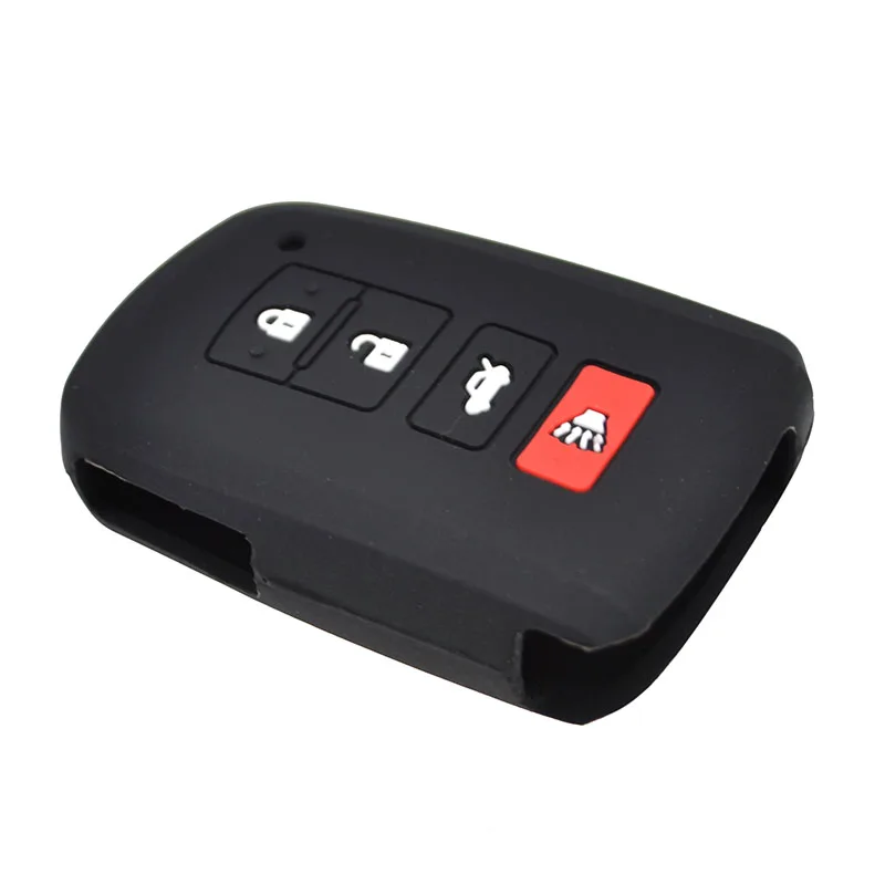 For Toyota Camry Corolla Rav4 Land Cruiser Avalon Auris Highlander Prius Silicone Remote Key Case Fob Cover 4 Button