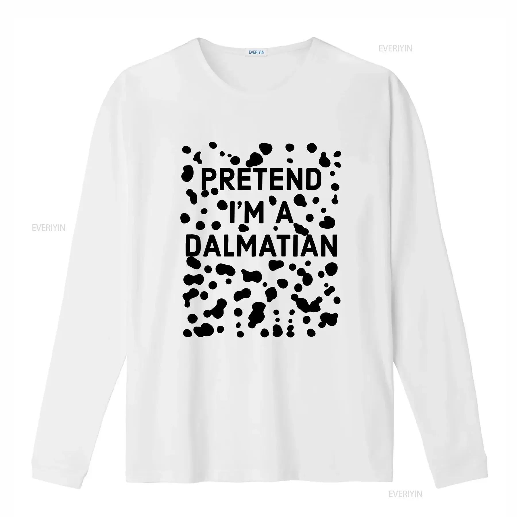 Pretend Im A Dalmatian T Shirt Halloween Party 2021 Funny Costume vintage Washed Stylish streetwear Unisex Slightly fashion