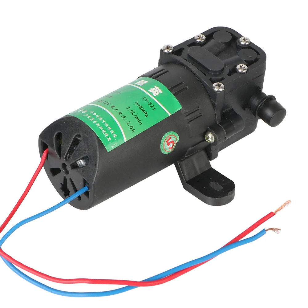Rolnicza elektryczna pompa wodna akcesoria do opryskiwaczy DC12V mikro membrana wysokociśnieniowa 3,5 l/min strumień wody myjnia samochodowa