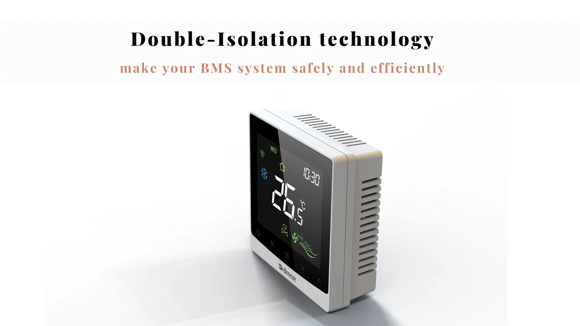 2025 Tuya Wifi Fan Thermostat Smart in Room Rs485 Modbus Program Thermostat Ac Control