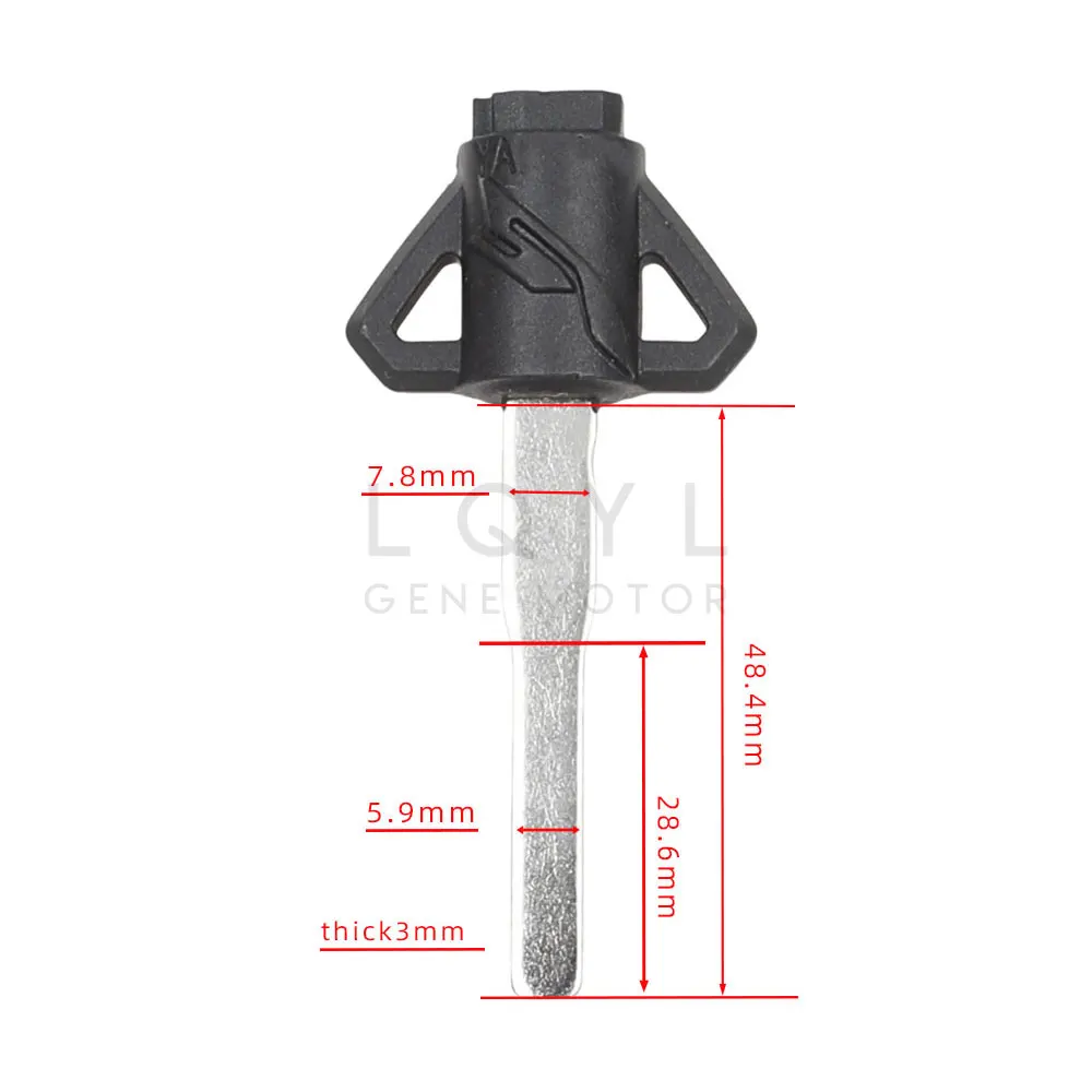 Chaves magnéticas da motocicleta em branco, chaves direitas esquerdas do sulco, YAMAHA YZF R15 SP MT15 MT-15 R15 V3 LC150 Y15ZR, 3pcs