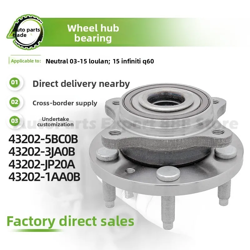

For Nissan For 2003-2015 Premium Quality High Performance Wheel Hub Unit Bearing Assembly Front Rear Axle 43202-5BC0B