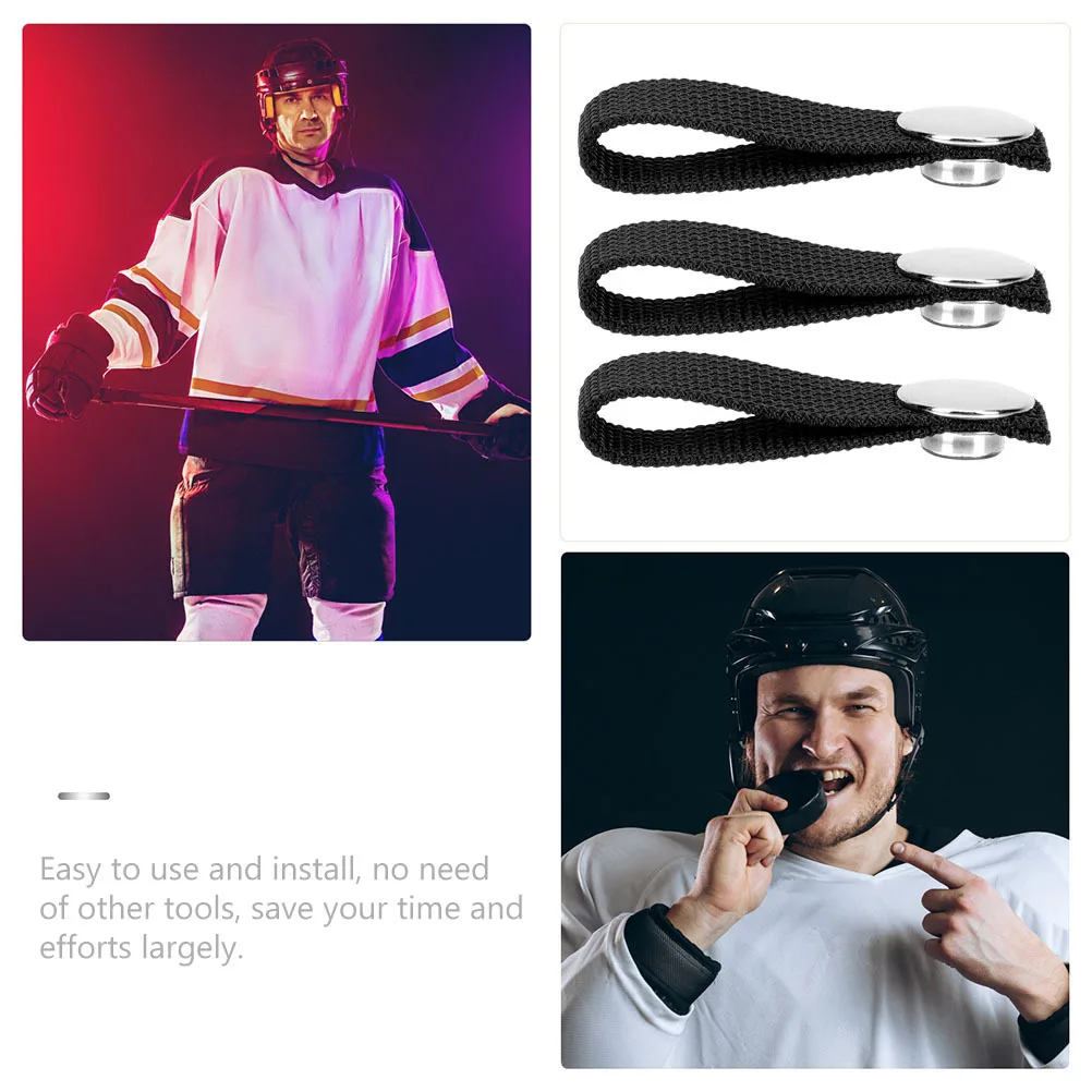 

3Pcs Hockey Chin Straps Sturdy Detachable Replacement Lightweight Safety Sports Strap Hockey Chin Strap