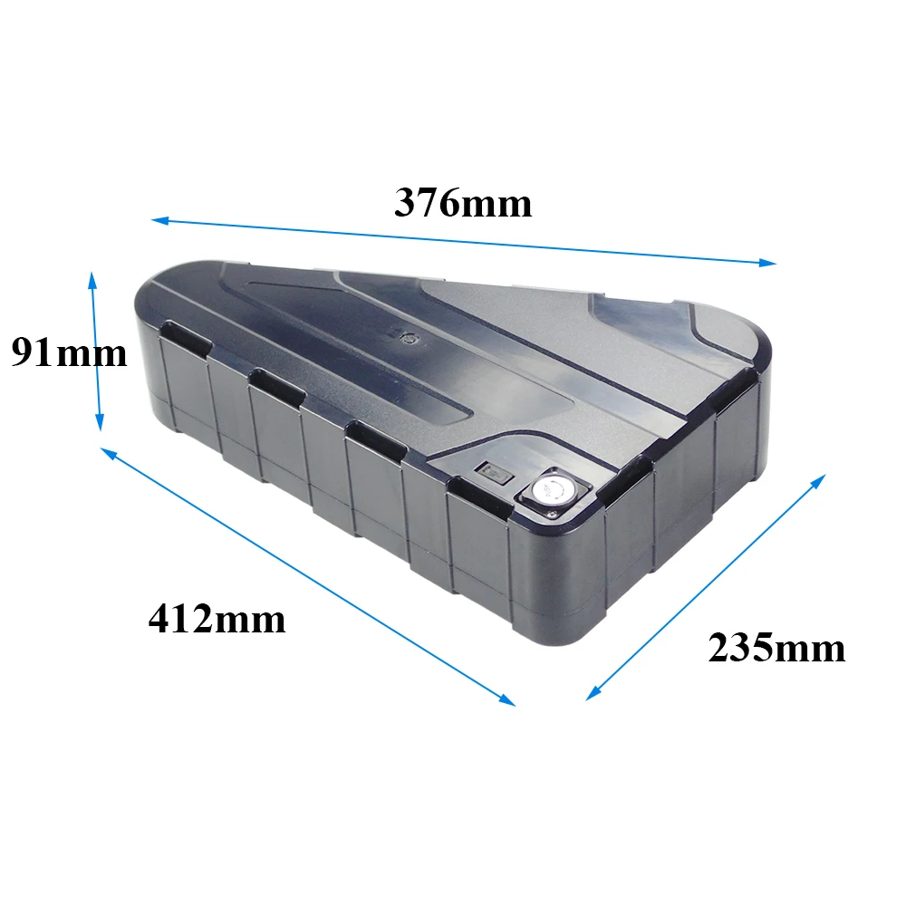 

FTH-U004-XLR Triangle 48V 52V 60V e-bike battery 20ah 25ah 30ah for 40pcs 50pcs 21700 cells Electric Bike with 2A case charger