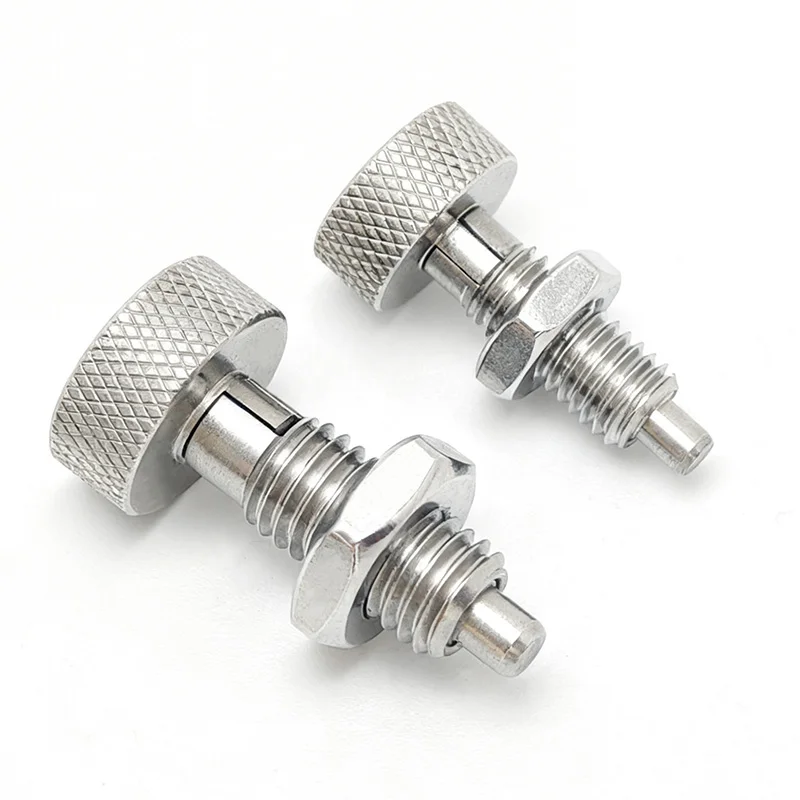 Telescopic Knurling Head Knob Plunger Spring Positioning Stop Index Pin M6M8M10M12M16