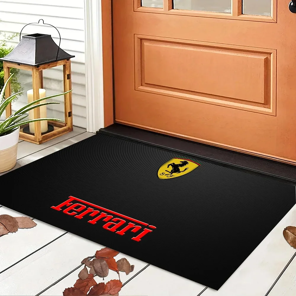 Bathroom Floor Mats Ferrari Doormat for Entrance Door Rugs Aesthetic Carpet for Bedroom Foot Mat Living Room Mat Carpets Rug