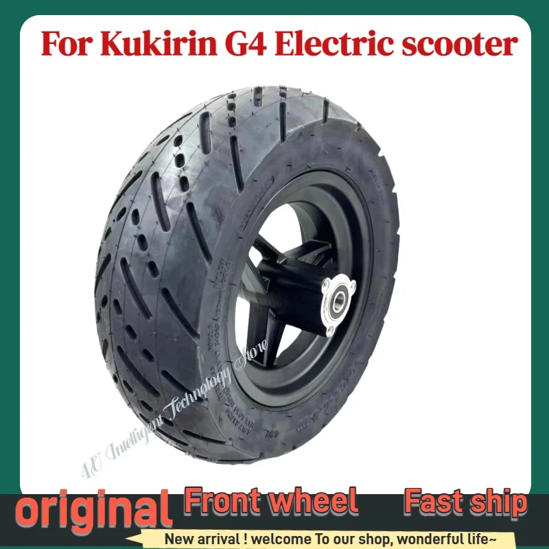 

Original Kukirin G4 Electric Scooter Front Wheel 90/65-6.5 Inch Hub with Tire Assembly Parts - Replacement Scooter Wheel