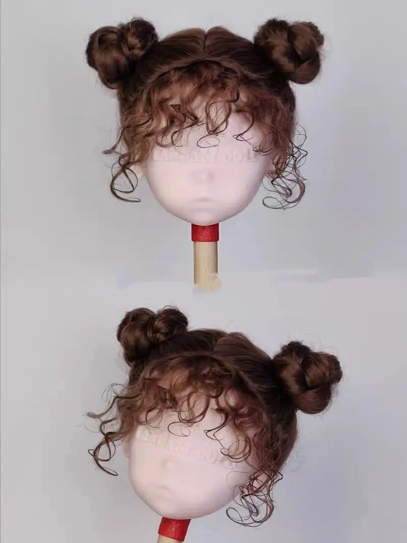 

2026 Dula Doll Wigs bun hairstyle for Landoudou Landazz Mohair hair 16cm head circumstance