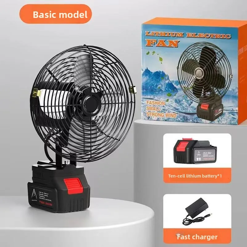 Rechargeable Lithium Battery Mini Electric Fan Strong Wind High Airflow Portable Cooling Fan Quiet Operation 12 Hours Runtime view 2