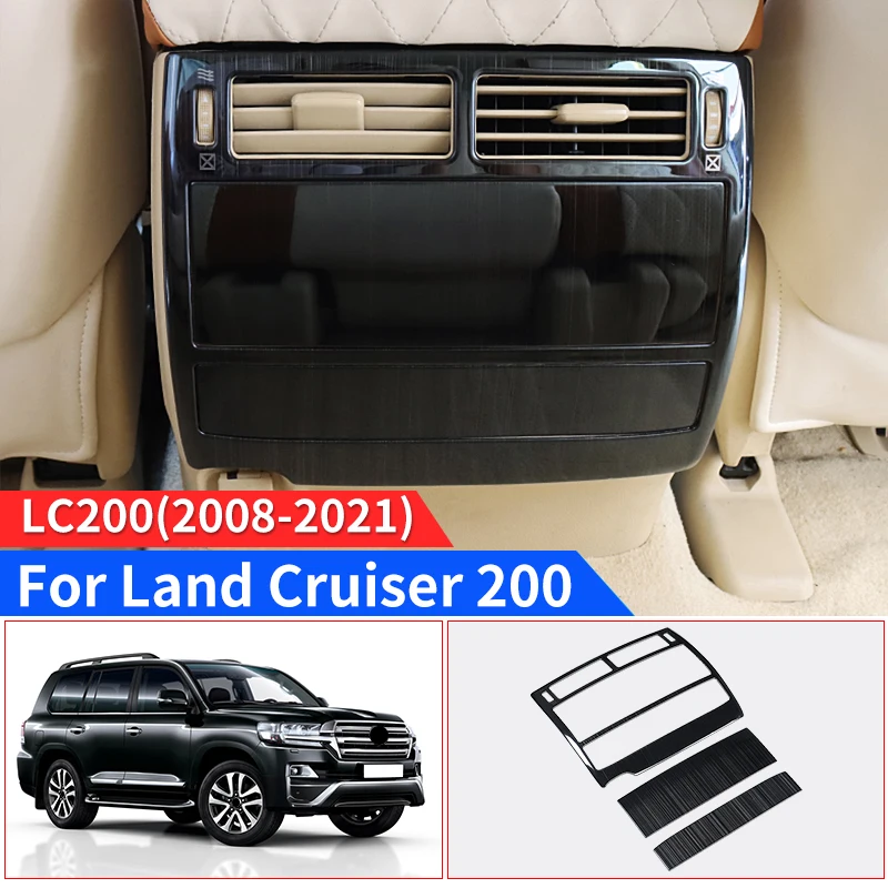 

Для Toyota Land Cruiser 200 LC200 2008-2022 2021, обновленные декоративные аксессуары, подлокотник из нержавеющей стали, панель воздуховыпускного отверстия